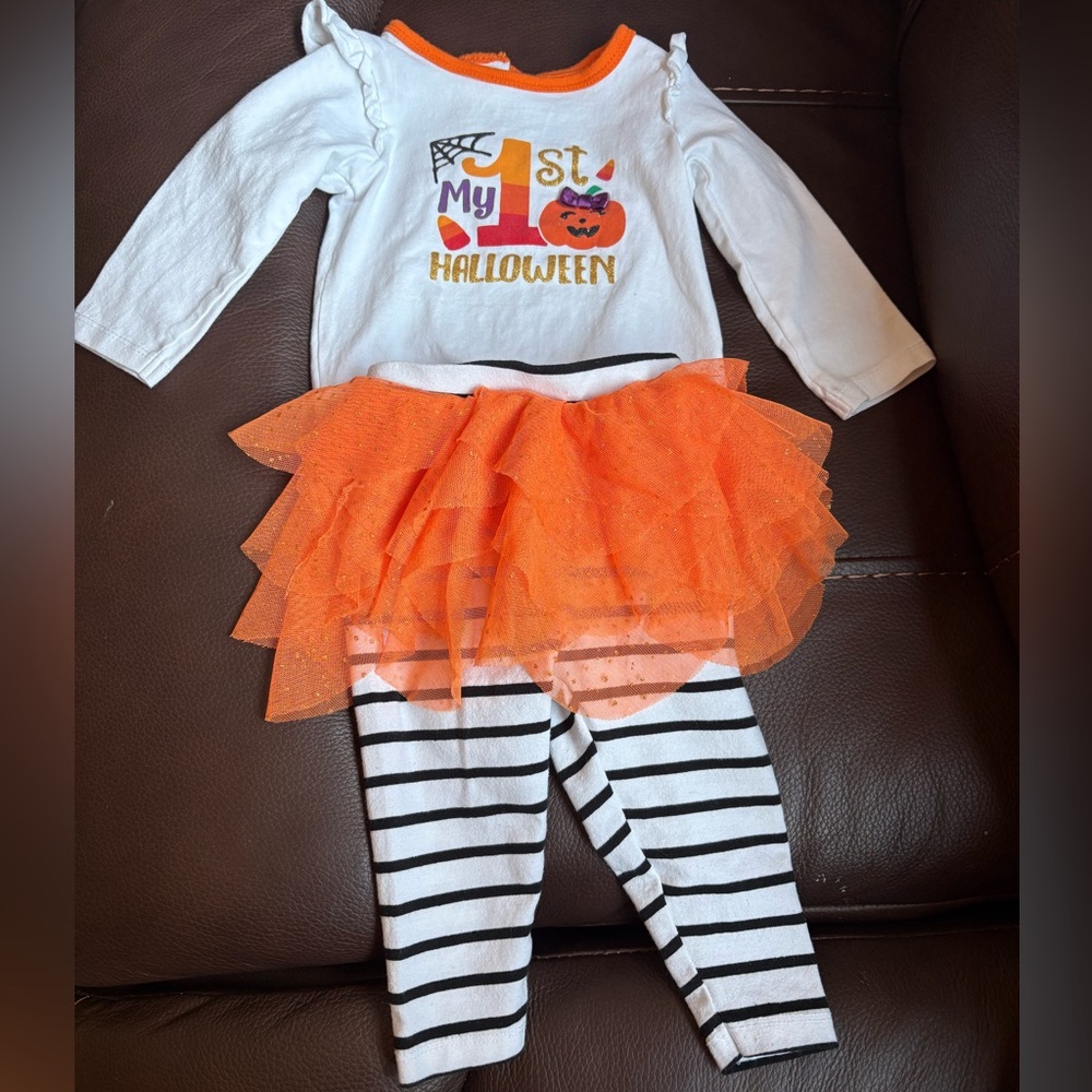 Koala Kids Orange and White Halloween Costume Set